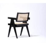 Veyra Dining Chair in Beech Wood and Rattan - Image 4