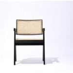 Veyra Dining Chair in Beech Wood and Rattan - Image 10