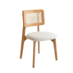 Ravenna Dining Chair in Beech Wood and Rattan