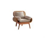 Domus Chair in Beech Wood and Rattan - Image 2